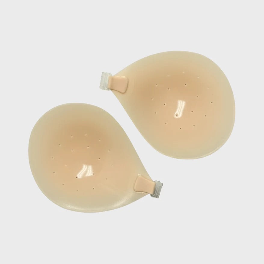 Underside of the GlamorKit AeroLift bra cups with breathable holes